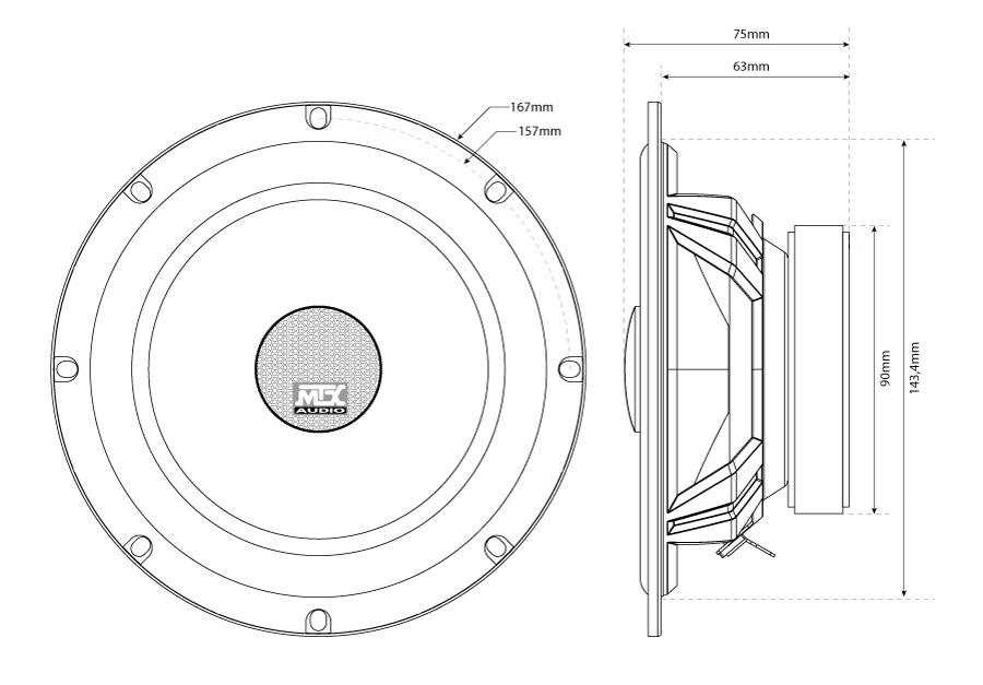 MTX Audio TX465C - 6.5" Coaxial Speakers