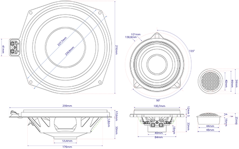 MTX Audio TX6 Series BMW OEM Upgrade Speakers - TX6.BMW