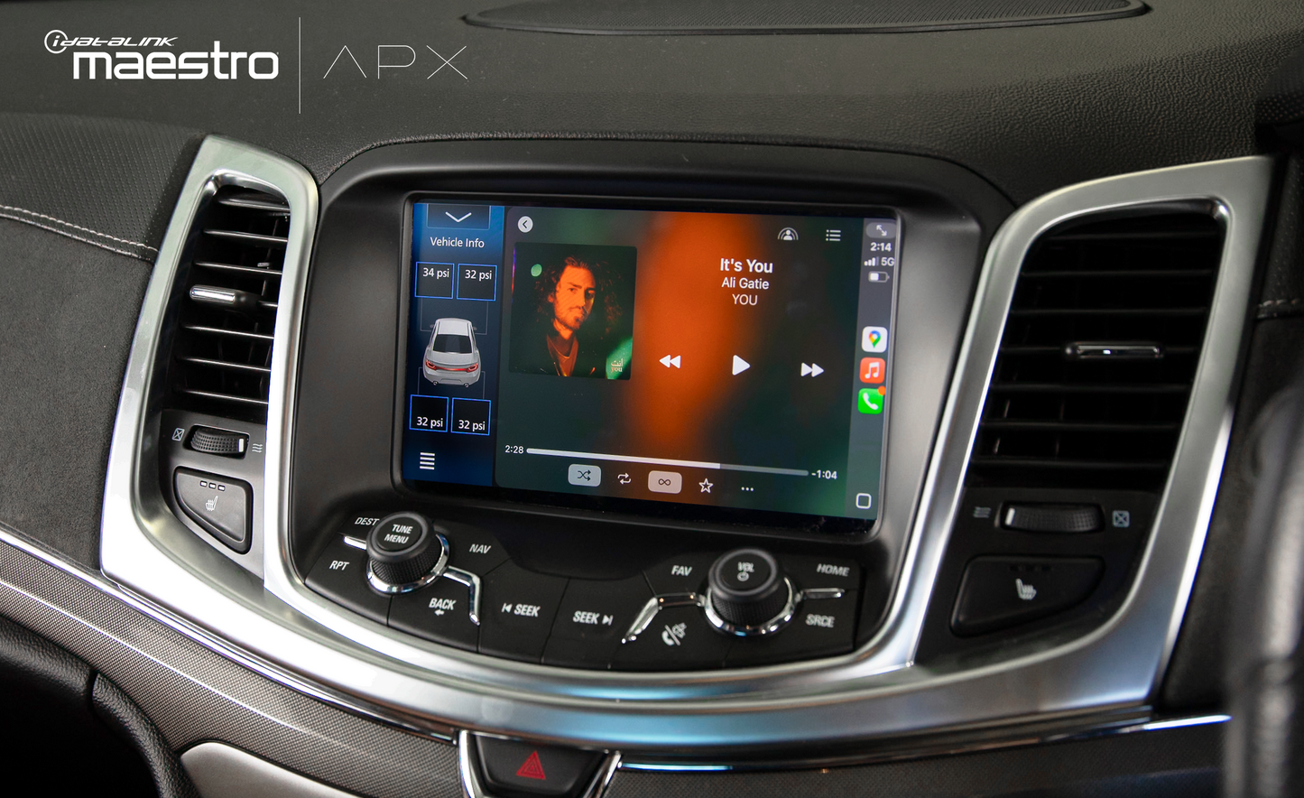"Installed" - Kenwood DAX8000XDS VF Commodore Radio Upgrade Kit - Wireless Apple Car Play / Android Auto