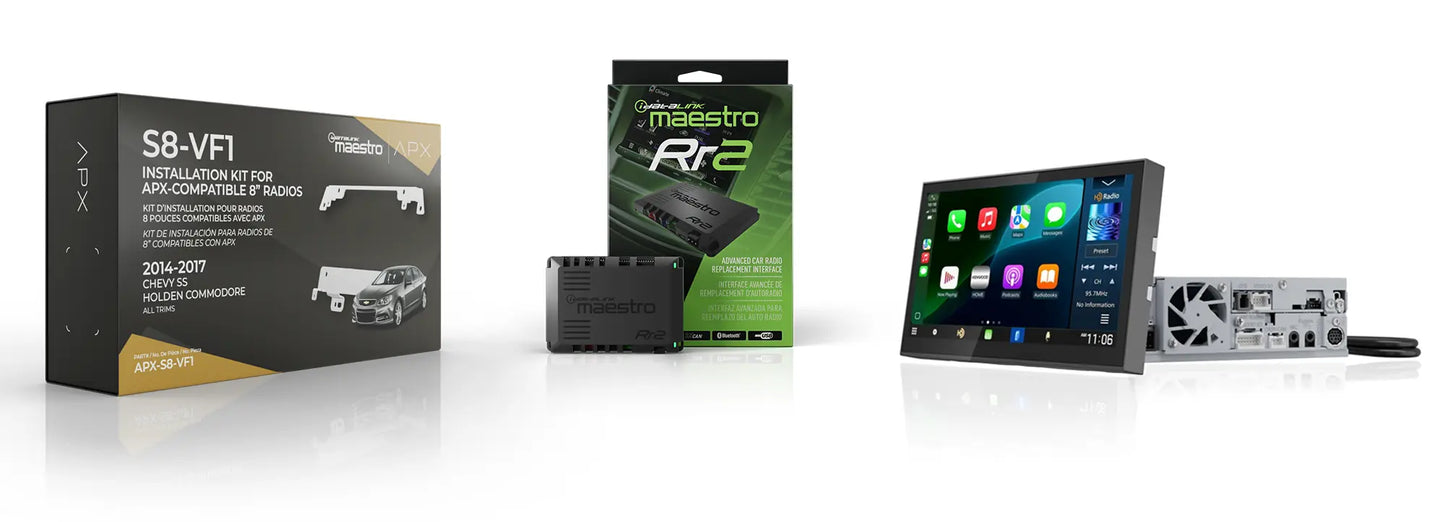 "Installed" - Kenwood DAX8000XDS VF Commodore Radio Upgrade Kit - Wireless Apple Car Play / Android Auto