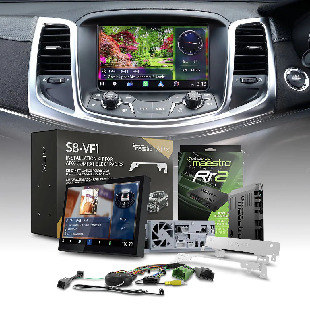 "Installed" - Kenwood DAX8000XDS VF Commodore Radio Upgrade Kit - Wireless Apple Car Play / Android Auto