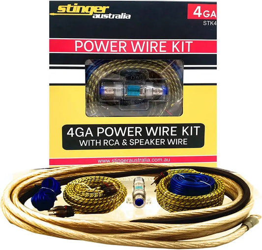 Stinger Australia - 4 Gauge Complete Power Wiring Kit