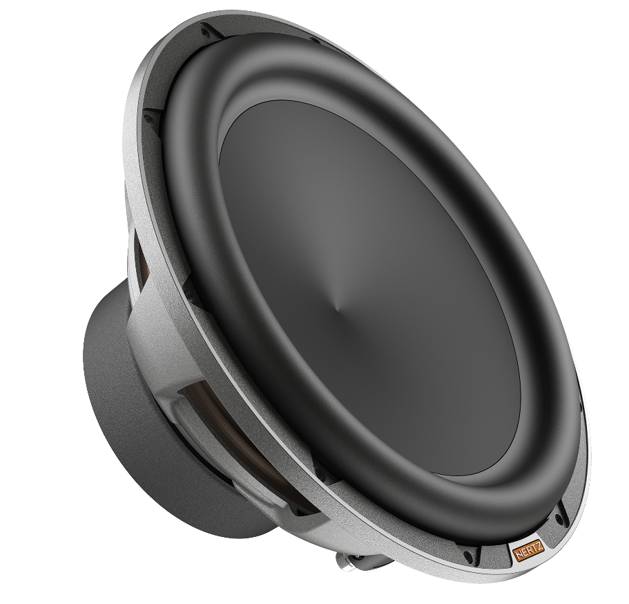 Hertz woofer with shop amplifier