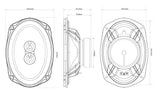 MTX Audio TX2 Series 80W RMS 6" x 9" Speakers