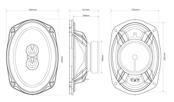 MTX Audio TX2 Series 80W RMS 6" x 9" Speakers